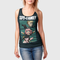 Женская майка 3D Spy X family семья шпиона Лойд, Аня, Йор - фото 2