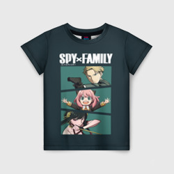 Детская футболка 3D Spy X family семья шпиона Лойд, Аня, Йор