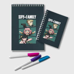 Блокнот Spy X family семья шпиона Лойд, Аня, Йор