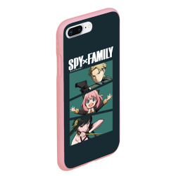 Чехол для iPhone 7Plus/8 Plus матовый Spy X family семья шпиона Лойд, Аня, Йор - фото 2