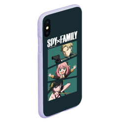 Чехол для iPhone XS Max матовый Spy X family семья шпиона Лойд, Аня, Йор - фото 2