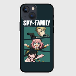 Чехол для iPhone 13 mini Spy X family семья шпиона Лойд, Аня, Йор