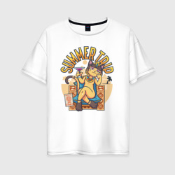Анкха - Summer Trip – Женская футболка хлопок Oversize с принтом купить со скидкой в -16%