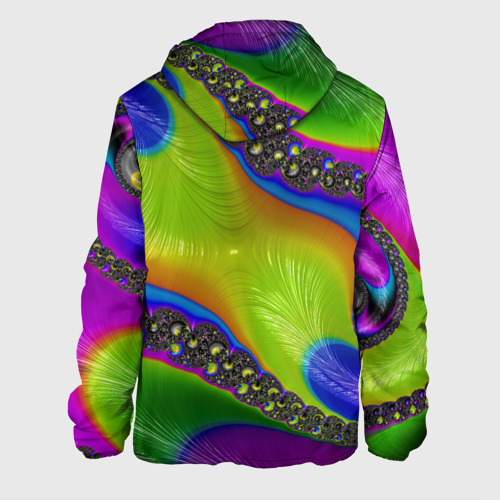 Мужская куртка 3D Кислотный фрактал Абстракция, цвет 3D печать - фото 2