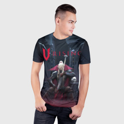 Мужская футболка 3D Slim Вампир на троне V Rising - фото 2