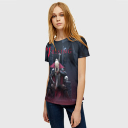 Женская футболка 3D Вампир на троне V Rising - фото 2