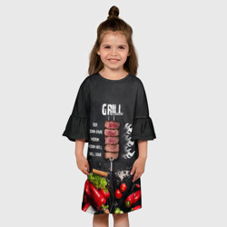 Детское платье 3D Гриль - степени прожарки мяса - фото 2