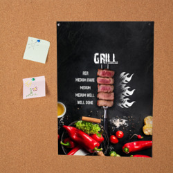 Постер Гриль - степени прожарки мяса - фото 2