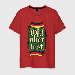 Мужская футболка хлопок Эмблема Октоберфеста | Oktoberfest Emblem