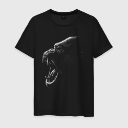 Мужская футболка хлопок Оскал гориллы