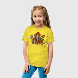 Детская футболка хлопок Обезьяна с инструментами - фото 2