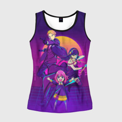 Женская майка 3D Семья шпиона Spy X family Лойд, Аня, Йор