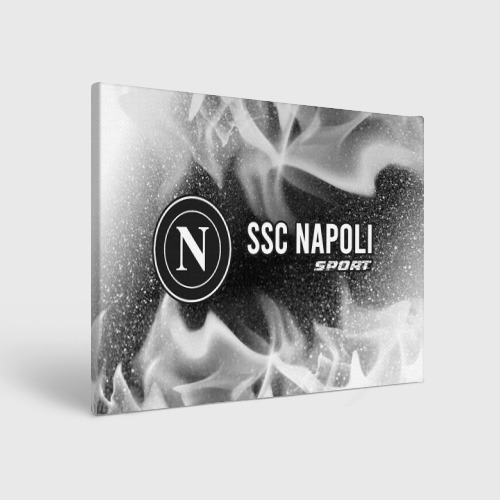 Холст прямоугольный SSC Napoli Sport Огонь, цвет 3D печать