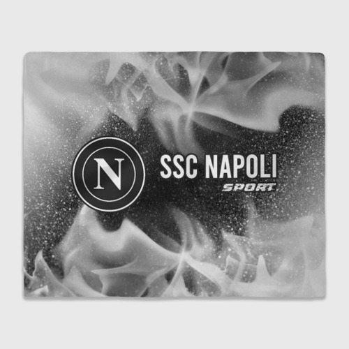 Плед с принтом SSC Napoli Sport Огонь, вид спереди №1