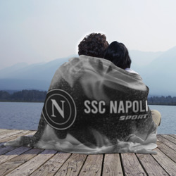 Плед с принтом SSC Napoli Sport Огонь для любого человека, вид спереди №3. Цвет основы: 3d (велсофт)