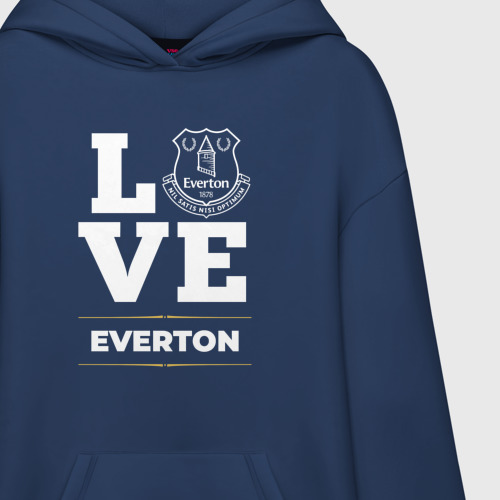 Худи SuperOversize хлопок Everton Love Classic, цвет темно-синий - фото 3