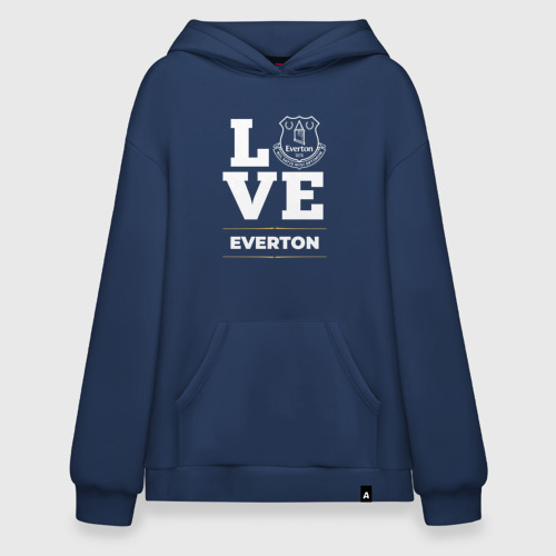 Худи SuperOversize хлопок Everton Love Classic, цвет темно-синий