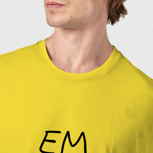 Мужская футболка хлопок Вкусные люди, цвет желтый - фото 6
