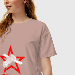 Женская футболка хлопок Oversize Soyuz - Space - фото 2