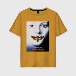 Женская футболка хлопок Oversize The Silence of the Lambs