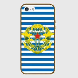 Чехол для iPhone 5/5S матовый Полк ВДВ тельняшка