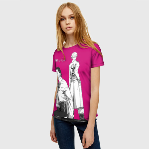 Женская футболка 3D с принтом Хадзимэ Коконой, фото на моделе #1