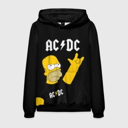 Мужская толстовка 3D AC DC гомер Симпсон Simpsons