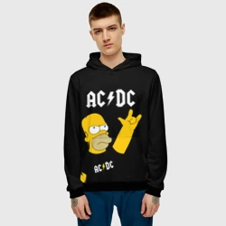 Мужская толстовка 3D AC DC гомер Симпсон Simpsons - фото 2
