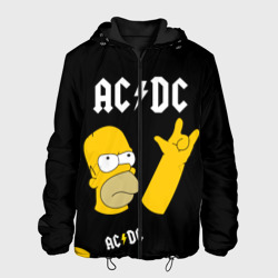 Мужская куртка 3D AC DC гомер Симпсон Simpsons