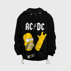 Детская куртка 3D AC DC гомер Симпсон Simpsons