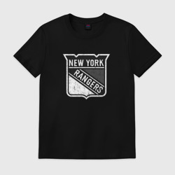 Мужская футболка хлопок New York Rangers Серый