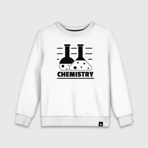 Детский свитшот хлопок Chemistry химия, цвет белый