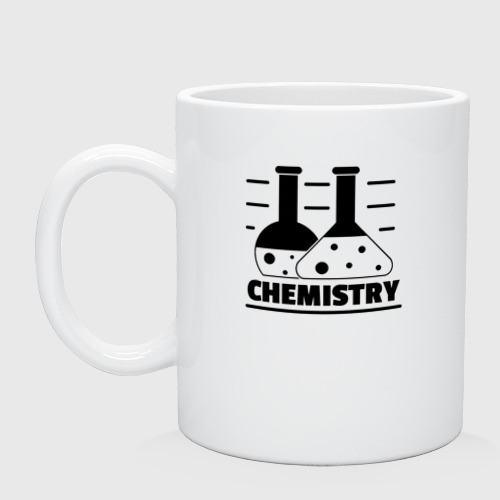 Кружка керамическая Chemistry химия, цвет белый