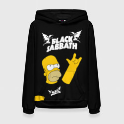 Женская толстовка 3D Black Sabbath Гомер Симпсон Simpsons