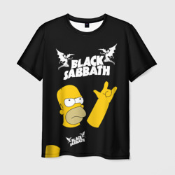 Black Sabbath Гомер Симпсон Simpsons – Мужская футболка 3D с принтом купить со скидкой в -26%