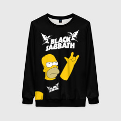 Женский свитшот 3D Black Sabbath Гомер Симпсон Simpsons