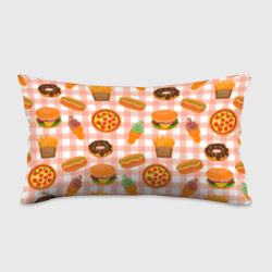 Подушка 3D антистресс Pizza donut burger fries ice cream pattern