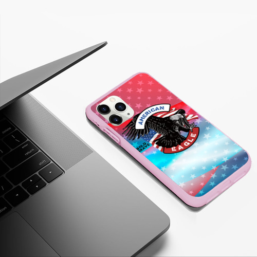 Чехол для iPhone 11 Pro Max матовый с принтом Американский орел USA, фото #5