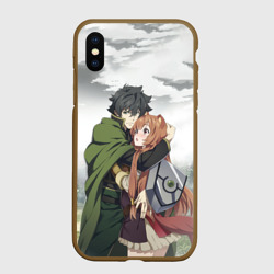 Чехол для iPhone XS Max матовый Наофуми и Рафталия Восхождение героя щита