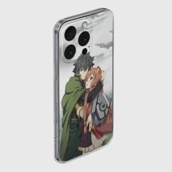 Чехол для iPhone 16 Pro Max силиконовый с защитой камеры Наофуми и Рафталия Восхождение героя щита - фото 2