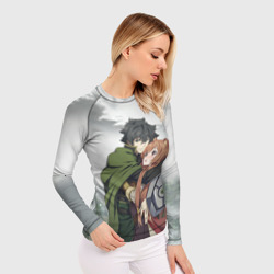 Женский рашгард 3D Наофуми и Рафталия Восхождение героя щита - фото 2