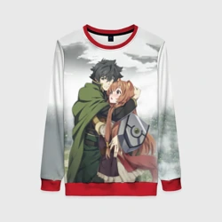 Женский свитшот 3D Наофуми и Рафталия Восхождение героя щита