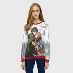Женский свитшот 3D Наофуми и Рафталия Восхождение героя щита - фото 2