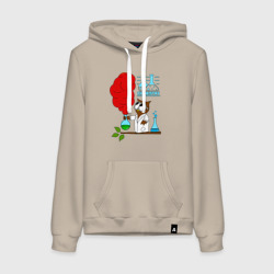 Женская толстовка хлопок Сова химик