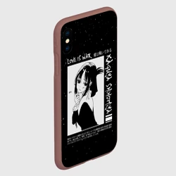 Чехол для iPhone XS Max матовый Kaguya Shinomiya в любви как на войне - фото 2
