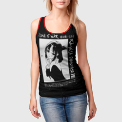 Женская майка 3D Kaguya Shinomiya в любви как на войне - фото 2