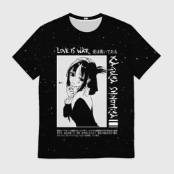 Мужская футболка 3D Kaguya Shinomiya в любви как на войне