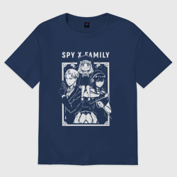 Женская футболка хлопок Oversize Семья шпиона Spy X family anime