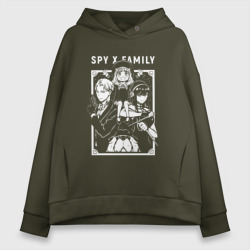 Женское худи Oversize хлопок Семья шпиона Spy X family anime