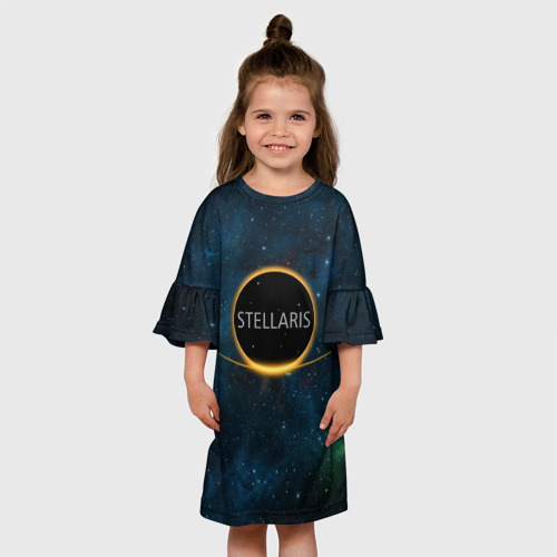 Детское платье 3D Stellaris - For us all, цвет 3D печать - фото 4